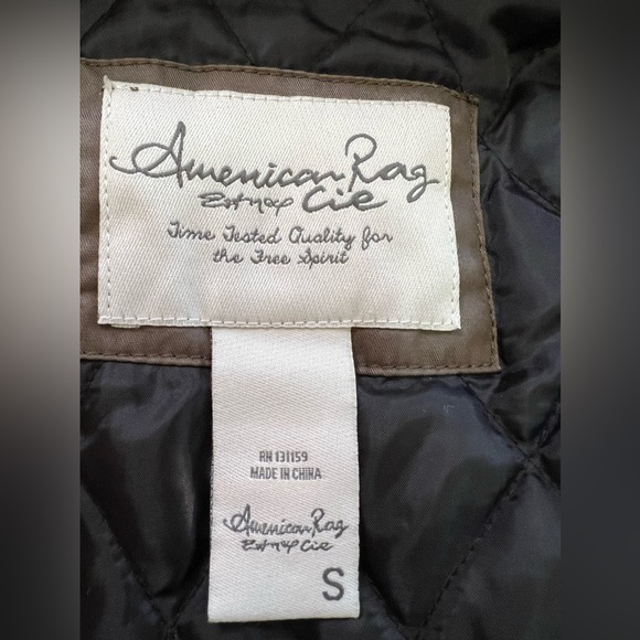 American Rag - Gorgeous, quality and warm! Zippered hoodie is removable! Size S - Picture 6 of 7